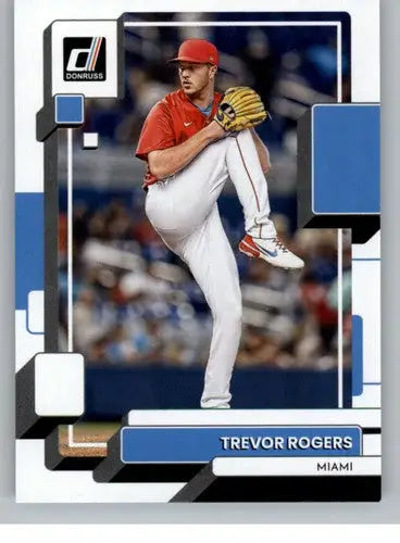 2022 Donruss Trevor Rogers baseball card with original gloss Marlins ID 42328