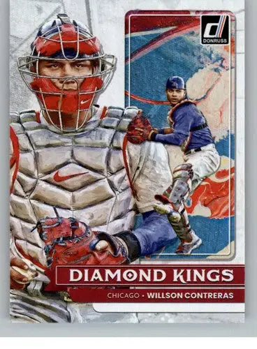 2022 Donruss #24 Willson Contreras NM-MT Cubs Diamond Kings ID:45067 - Baseball Card Single