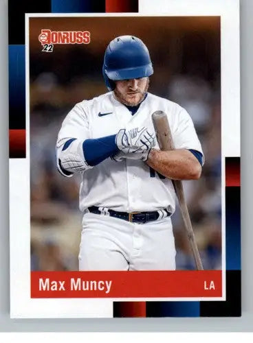 2022 Donruss Max Muncy baseball card with original gloss and retro design