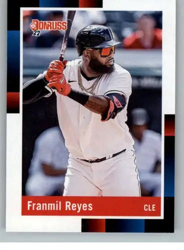 Original gloss Franmil Reyes baseball card featuring Franmil Reyes Retro from 2022 Donruss