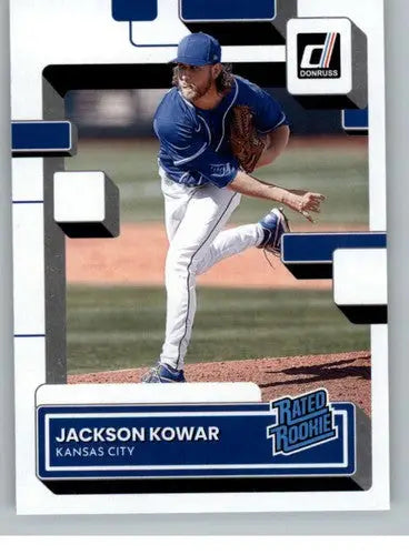 Jackson Kowar 2022 Donruss Rated Rookies baseball card with original gloss