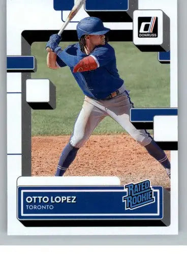 2022 Donruss #49 Otto Lopez NM-MT RC Rookie Blue Jays Rated Rookies ID:42257 - Baseball Card Single