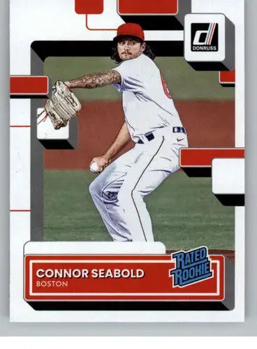2022 Donruss #59 Connor Seabold NM-MT RC Rookie Red Sox Rated Rookies ID:45068 - Baseball Card Single