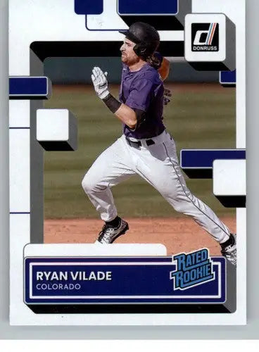 2022 Donruss #64 Ryan Vilade NM-MT RC Rookie Rockies Rated Rookies ID:45070 - Baseball Card Single