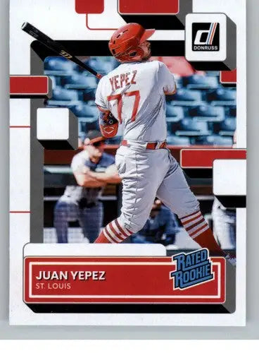2022 Donruss #69 Juan Yepez NM-MT RC Rookie Cardinals Rated Rookies ID:45071 - Baseball Card Single