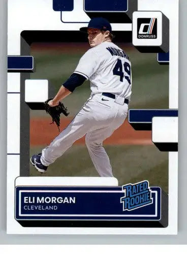 2022 Donruss #79 Eli Morgan NM-MT RC Rookie Indians Rated Rookies ID:45073 - Baseball Card Single