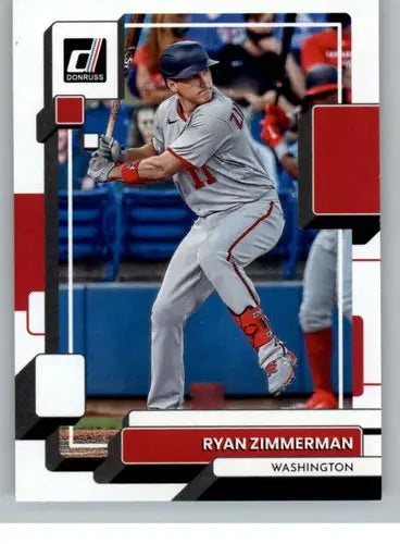 Original gloss Ryan Zimmerman baseball card 2022 Donruss NM-MT Nationals ID 42264