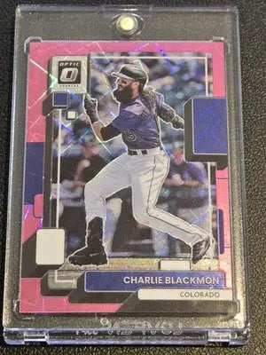 2022 Donruss #98 Charlie Blackmon Pink Velocity 011/249 - Baseball Card Single