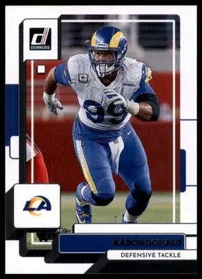 2022 Donruss Aaron Donald 18 Los Angeles Rams - Football Card Single