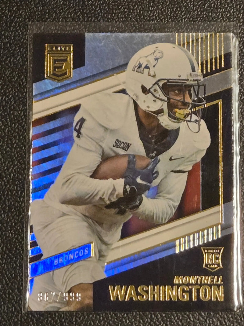 2022 Donruss Elite #169 Montrell Washington #/999 - Football Card Single