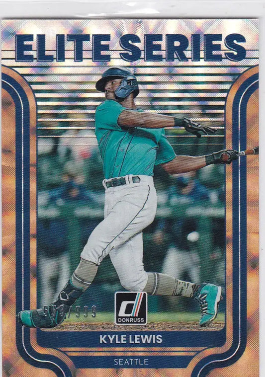 2022 Donruss #ES-10 Kyle Lewis Elite Series 553/999 Seattle Mariners - Baseball Card Single