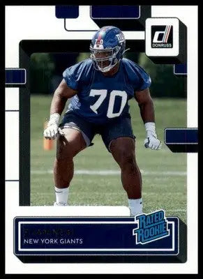 2022 Donruss Evan Neal RC 398 New York Giants - Football Card Single