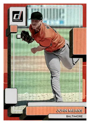 2022 Donruss Holo Red #128 John Means NM-MT Orioles ID:45062 - Baseball Card Single