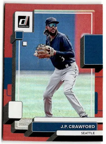 2022 Donruss Holo Red #137 J.P. Crawford NM-MT Mariners ID:42085 - Baseball Card Single