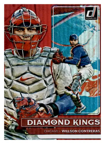 2022 Donruss Holo Red #24 Willson Contreras NM-MT Cubs Diamond Kings ID:45064 - Baseball Card Single