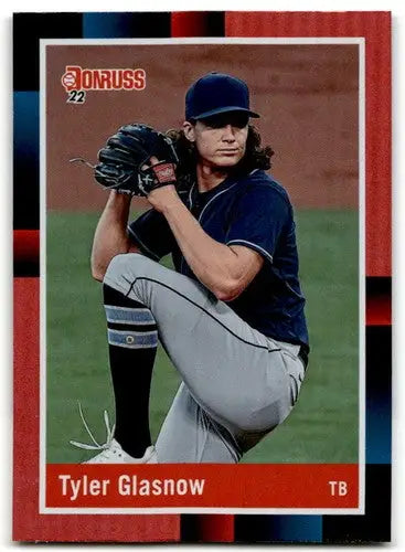 2022 Donruss Holo Red #257 Tyler Glasnow NM-MT Rays Retro 1988 ID:42086 - Baseball Card Single