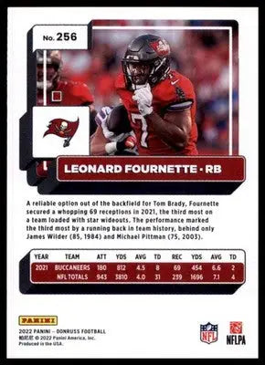 2022 Donruss Leonard Fournette 256 Tampa Bay Buccaneers - Football Card Single