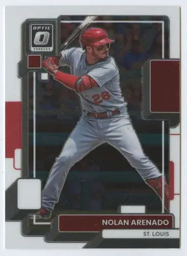 2022 Donruss Optic Nolan Arenado baseball card with original gloss Cardinals ID 52534