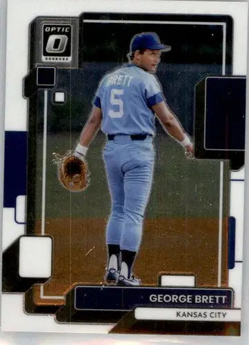 George Brett baseball card from Donruss Optic with original gloss in 2022 product