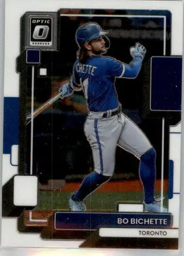 Baseball trading card featuring Bo Bichette of Toronto Blue Jays in 2022 Donruss Optic original gloss