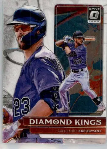 Original gloss 2022 Donruss Optic Kris Bryant baseball card Rockies Diamond King