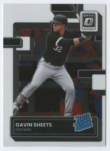 Gavin Sheets baseball card with original gloss from 2022 Donruss Optic series