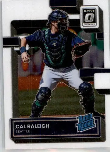 2022 Donruss Optic #39 Cal Raleigh NM-MT RC Rookie Mariners Rated Rooki ID:53378 - Baseball Card Single