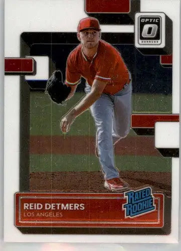 2022 Donruss Optic #43 Reid Detmers NM-MT RC Rookie Angels Rated Rookie ID:53391 - Baseball Card Single