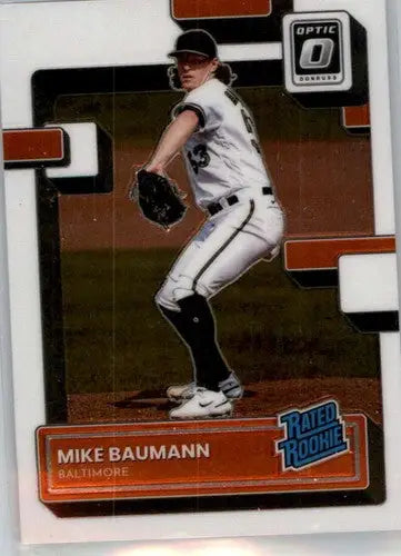 2022 Donruss Optic #57 Mike Baumann NM-MT RC Rookie Orioles Rated Rooki ID:52562 - Baseball Card Single