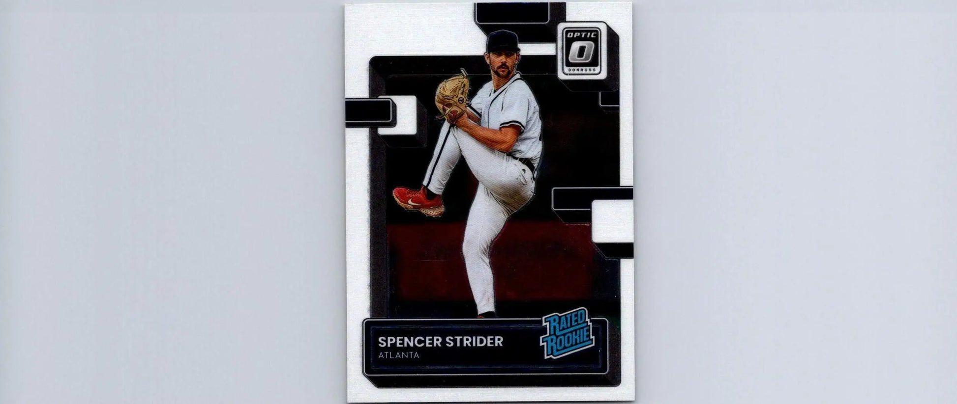 Spencer Strider 2022 Donruss Optic #76 trading card showcasing the rising star pitcher