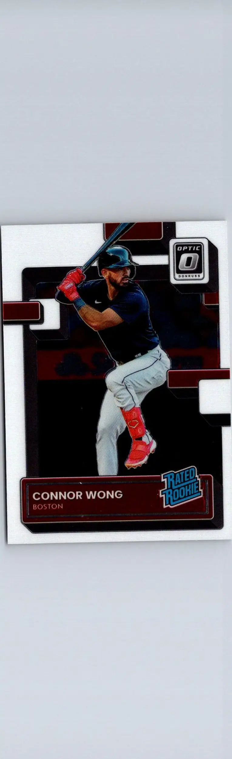 Connor Wong baseball card from 2022 Donruss Optic series showing front view