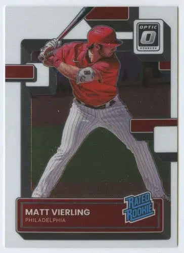 2022 Donruss Optic #85 Matt Vierling NM-MT RC Rookie Phillies Rated Roo ID:53393 - Baseball Card Single