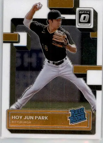 Original gloss Hoy Jun Park baseball card from 2022 Donruss Optic series