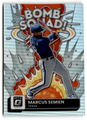 2022 Donruss Optic Bomb Squad Holo #4 Marcus Semien NM-MT Rangers ID:47831 - Baseball Card Single