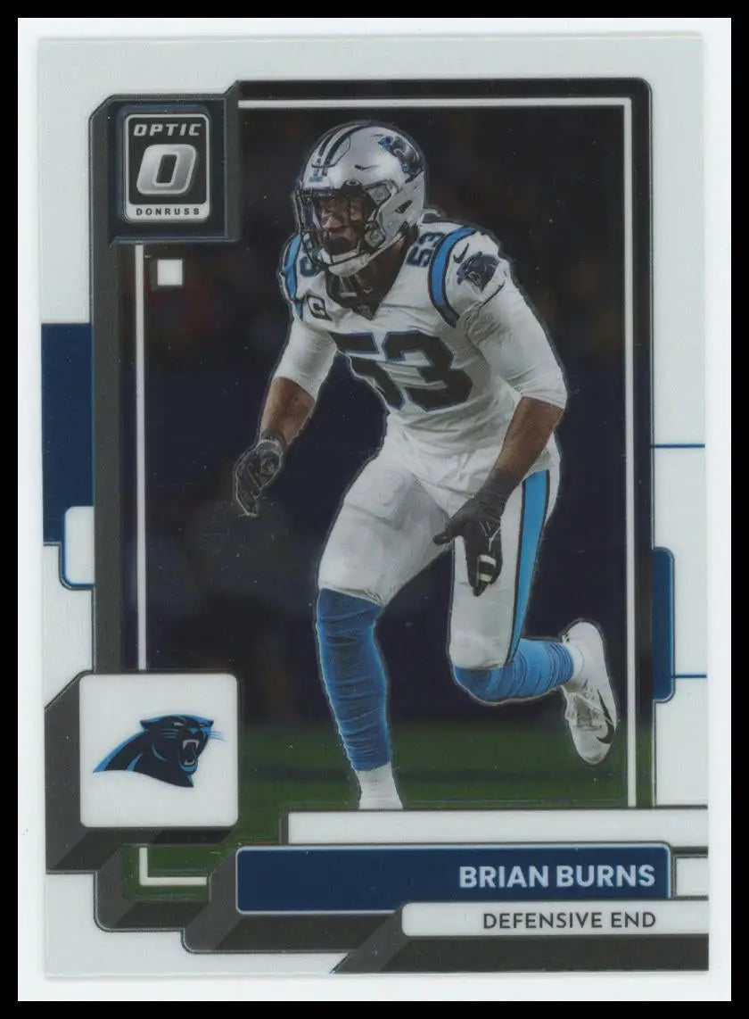 2022 Donruss Optic Brian Burns 30 Carolina Panthers - Football Card Single