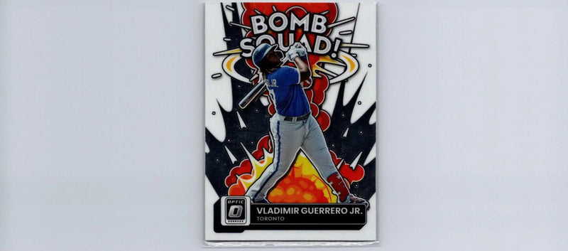 2022 Donruss Optic #BS-2 Vladimir Guerrero Jr. Bomb Squad baseball card display