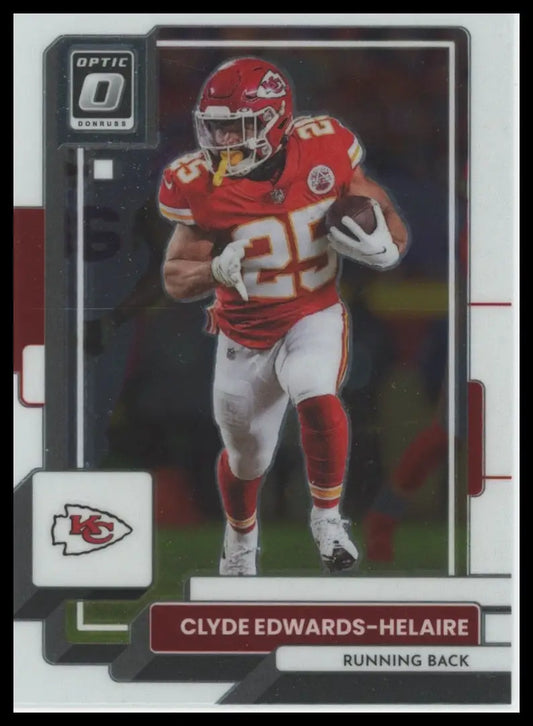 2022 Donruss Optic Clyde Edwards-Helaire 95 Kansas City Chiefs - Football Card Single