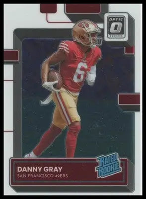 2022 Donruss Optic Danny Gray RC 233 San Francisco 49ers