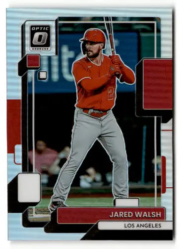 2022 Donruss Optic Holo Jared Walsh Baseball Card Angels NM-MT ID 47908