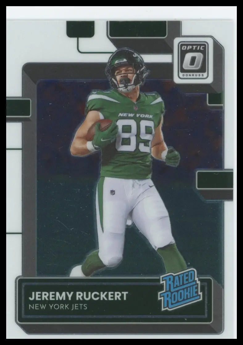 2022 Donruss Optic Jeremy Ruckert RC 291 New York Jets - Football Card Single