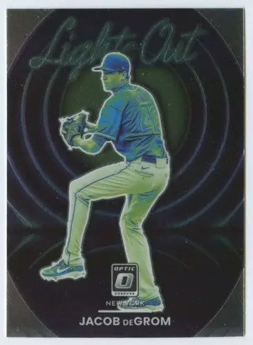 2022 Donruss Optic Lights Out Jacob deGrom baseball card NM-MT Mets
