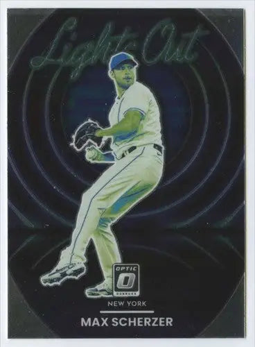 2022 Donruss Optic Lights Out #9 Max Scherzer NM-MT Mets ID:47881 - Baseball Card Single