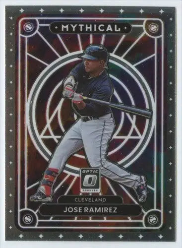 Original gloss Donruss Optic Mythical Jose Ramirez baseball card from 2022 Donruss Optic