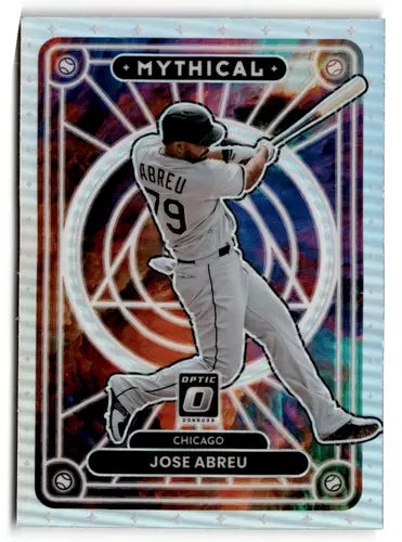 Jose Abreu baseball card from 2022 Donruss Optic Mythical Holo series