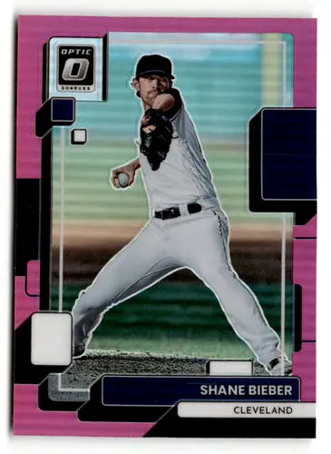 2022 Donruss Optic Pink #125 Shane Bieber NM-MT Indians ID:47896 - Baseball Card Single