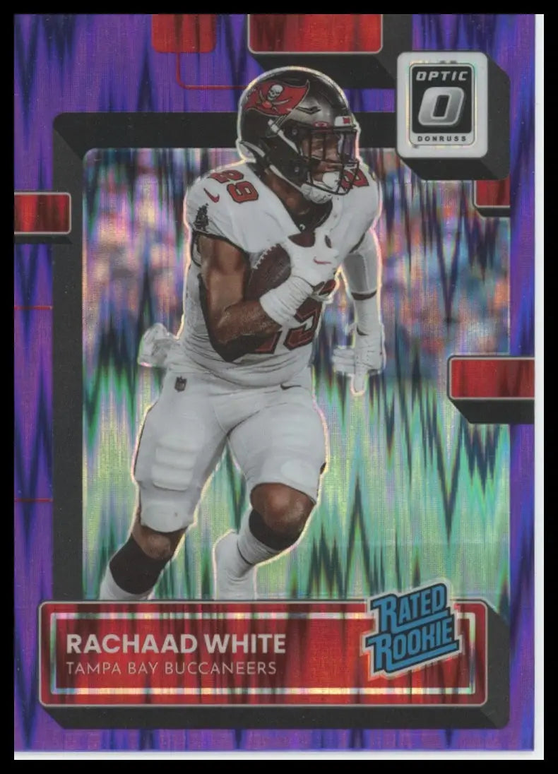 2022 Donruss Optic - Purple Shock Rachaad White 243 Tampa Bay Buccaneers - Football Card Single
