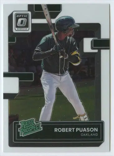 Robert Puason baseball card from 2022 Donruss Optic Rated Prospects series