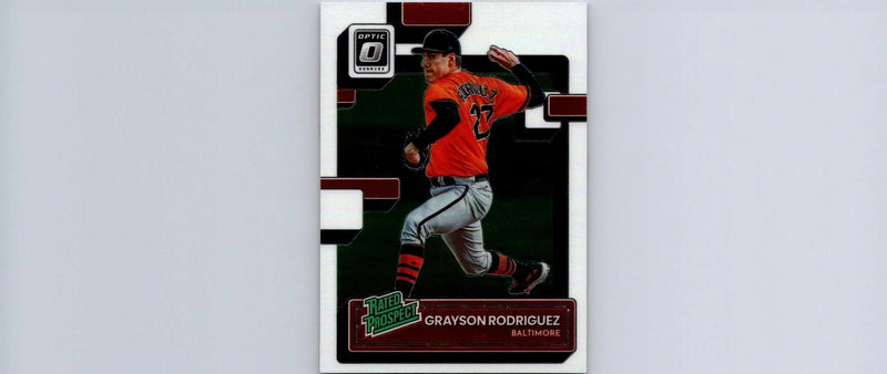 Grayson Rodriguez Rated Prospects card from the 2022 Donruss Optic collection