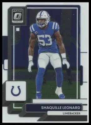 2022 Donruss Optic Shaquille Leonard 85 Indianapolis Colts