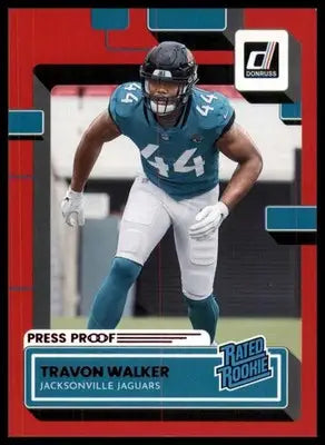 2022 Donruss - Press Proof Red Travon Walker 325 Jacksonville Jaguars - Football Card Single